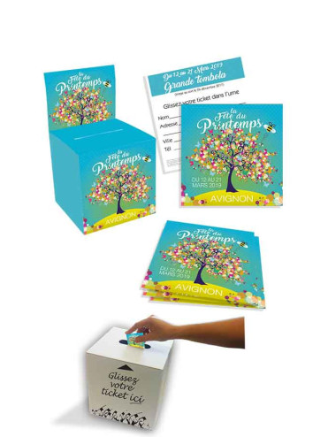 Tickets de tombola 10x10 Printemps 2019