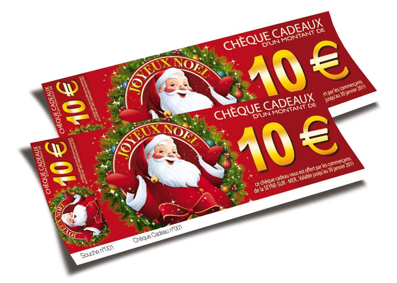 Joyeux Noël - Chèque-cadeau de 10 euros
