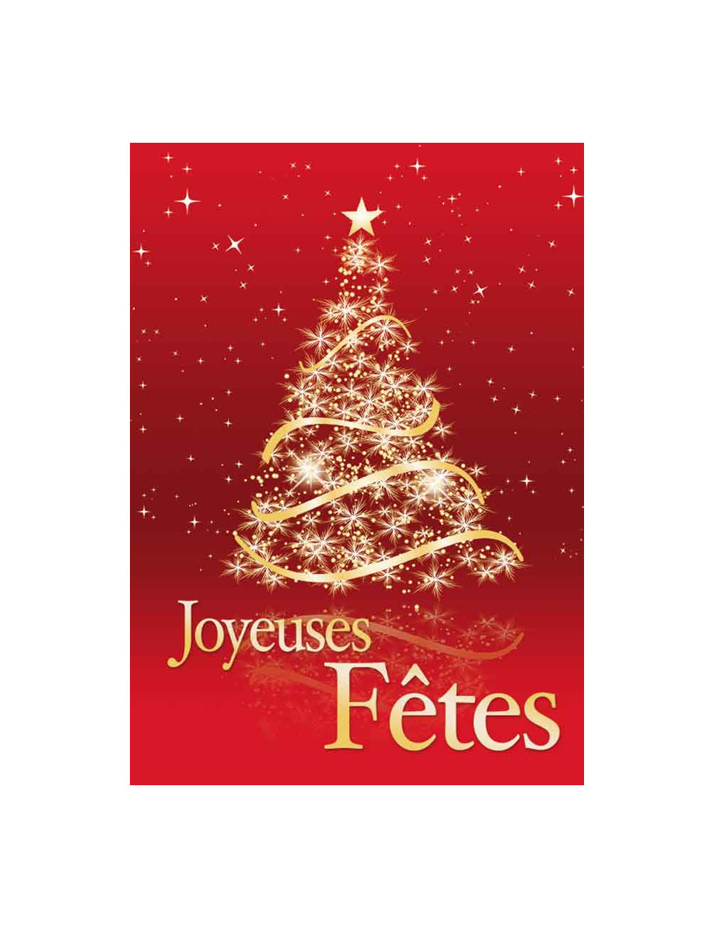 Guirlandes intérieures spécifiques Joyeuses Fêtes Sapin Or