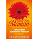 Affiches A2 (42x59,4 cm) Bonne Fête Maman fleur rouge