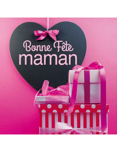 Tickets de tombola 10x10 Bonne Fête Maman Rose