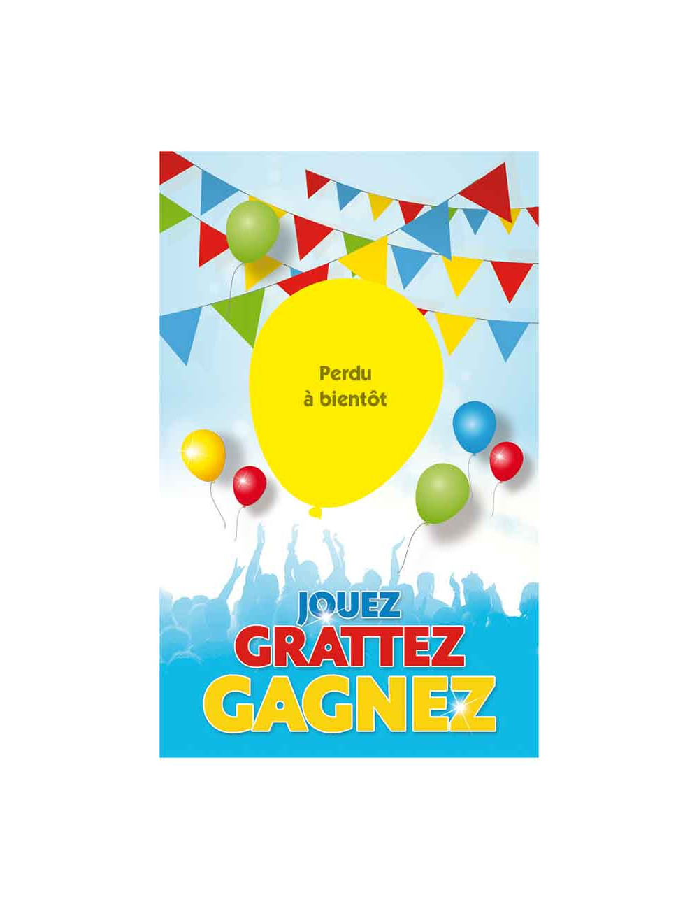 Cartes à gratter perdantes - 1000 ex Le Festival des commerçants