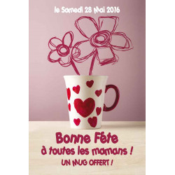 Affiches A2 (42x59,4 cm) Bonne Fête Maman mug