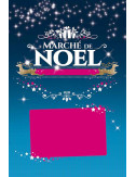 Affiches A2 (42x59,4 cm) Marché de Noël Bleu Nuit