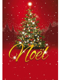 Affiches A2 (42x59,4 cm) Noël Sapin vert déco