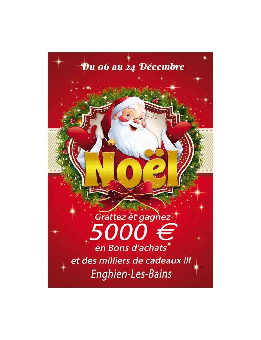 Affiches A2 (42x59,4 cm) Noël Santa Claus