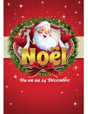 Affiches A2 (42x59,4 cm) Noël Santa Claus