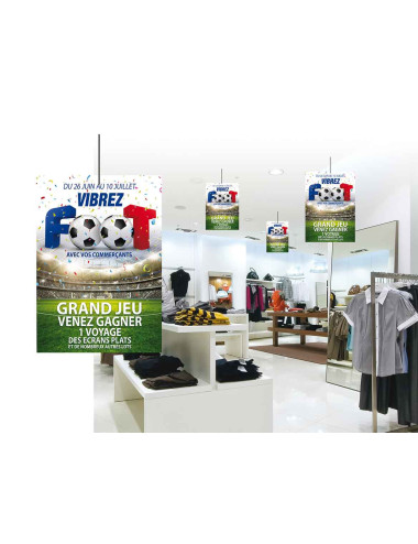 Affiche suspendu Foot Féminin
