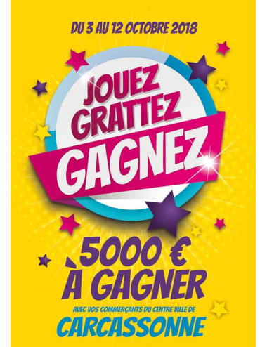 Affiches A2 (42x59,4 cm) Jouez grattez gagnez