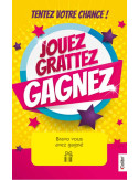 Cartes à gratter perdantes - 1000 ex Jouez grattez gagnez