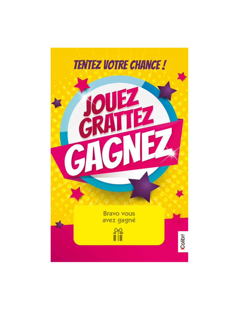 Cartes à gratter perdantes - 1000 ex Jouez grattez gagnez