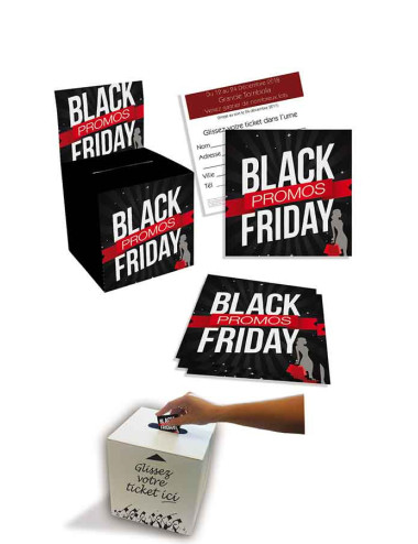 Tickets de tombola 10x10 Black Friday