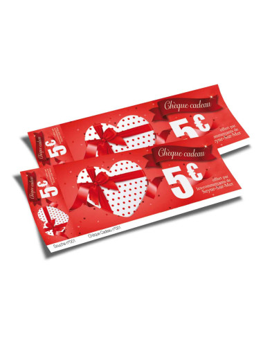 Chèques cadeaux classiques Saint Valentin
