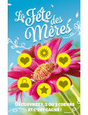Cartes à gratter perdantes - 1000 ex Bonne Fête Maman fleur rose
