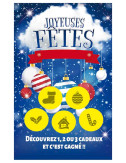 Cartes à gratter perdantes - 1000 ex Joyeuses Fêtes nuage