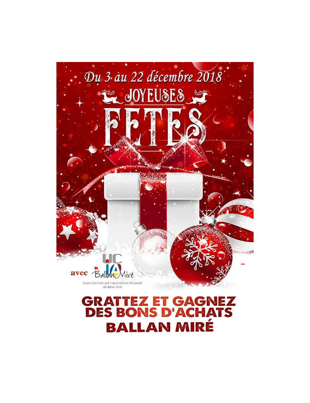 Affiche suspendu Joyeuses Fêtes petite fille étoile