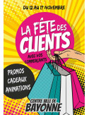 Affiche suspendu Fête des clients Pop