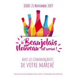 Affiches A2 (42x59,4 cm) Beaujolais 2019 pop