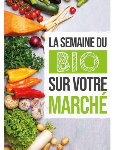Affiche suspendu Semaine bio
