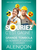 Affiche suspendu Souriez c est gagné