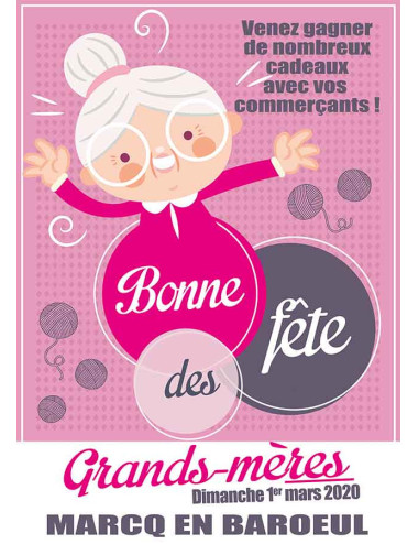 Affiches A2 (42x59,4 cm) Fête des grands mères fleurs
