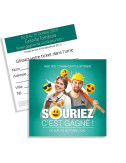 Tickets de tombola 10x10 Souriez c est gagné