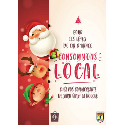 Affiches A2 (42x59,4 cm) Joyeux Noël Consommons Local