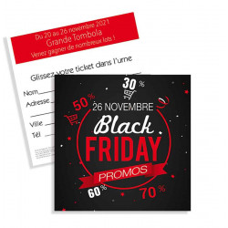 Tickets de tombola 10x10 Black Friday Promos