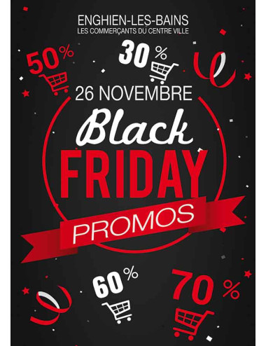 Affiches A3 (30x42 cm) Black Friday Promos