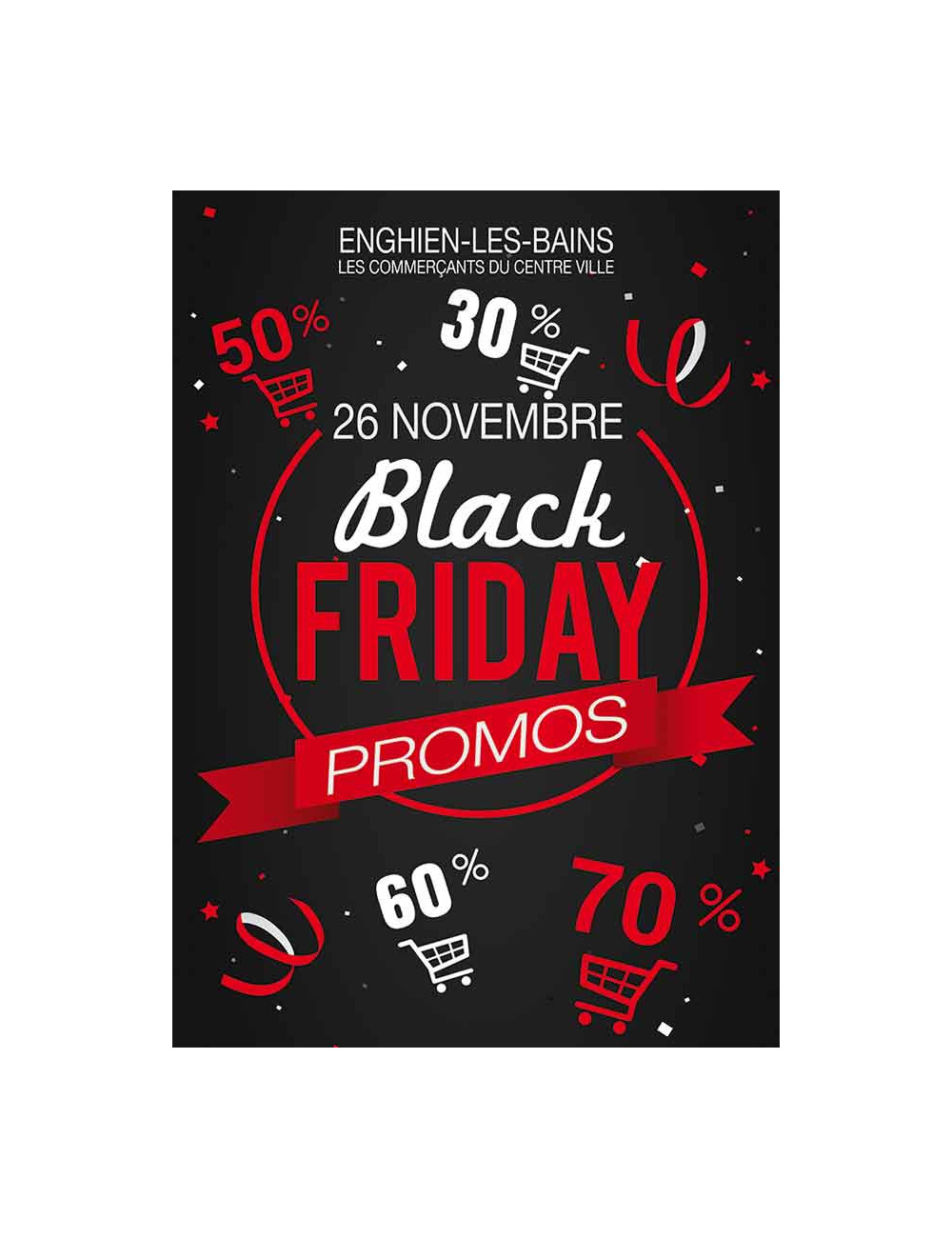 Affiches A3 (30x42 cm) Black Friday Promos