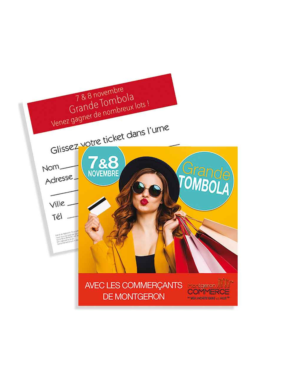 Tickets de tombola 10x10 Les prix ronds