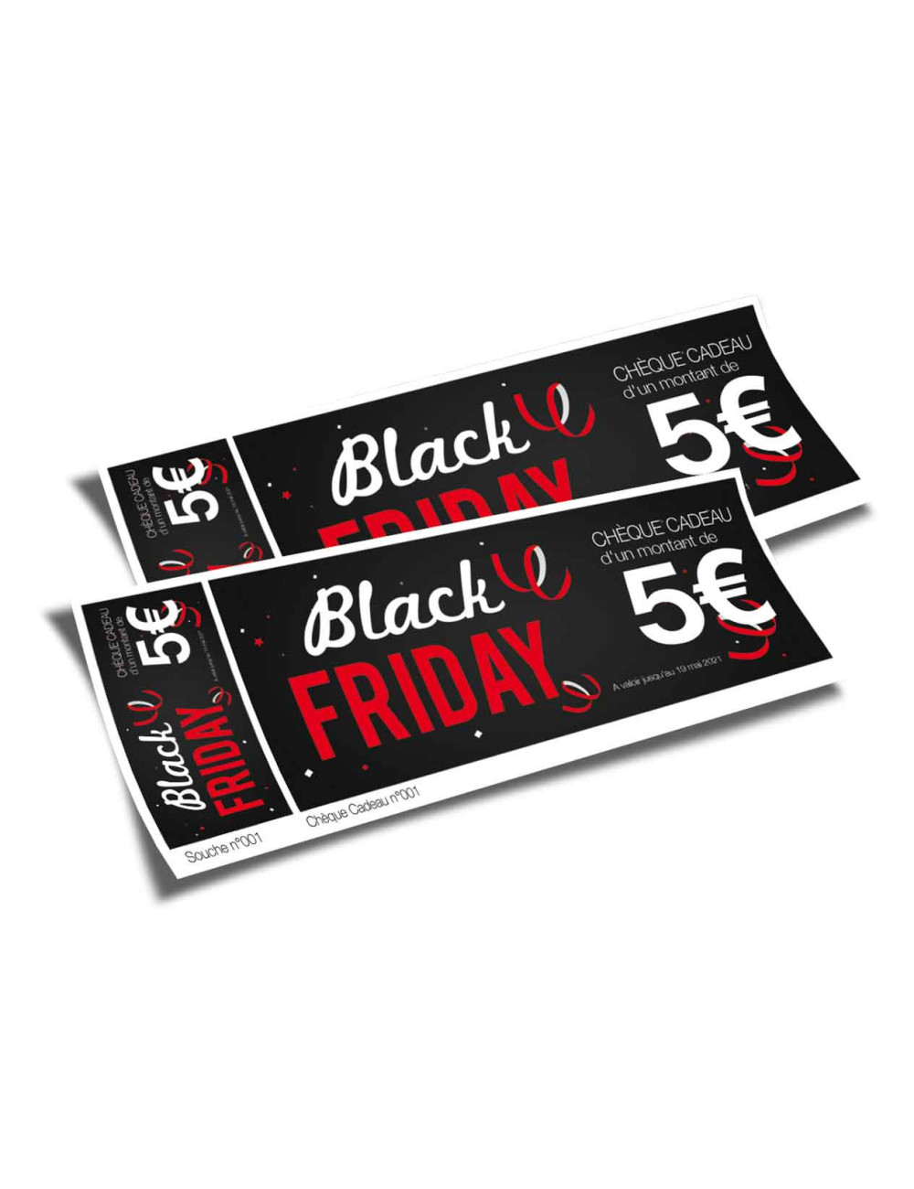 Chèques cadeaux classiques Black Friday Promos