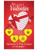 Cartes à gratter perdantes - 1000 ex Saint Valentin