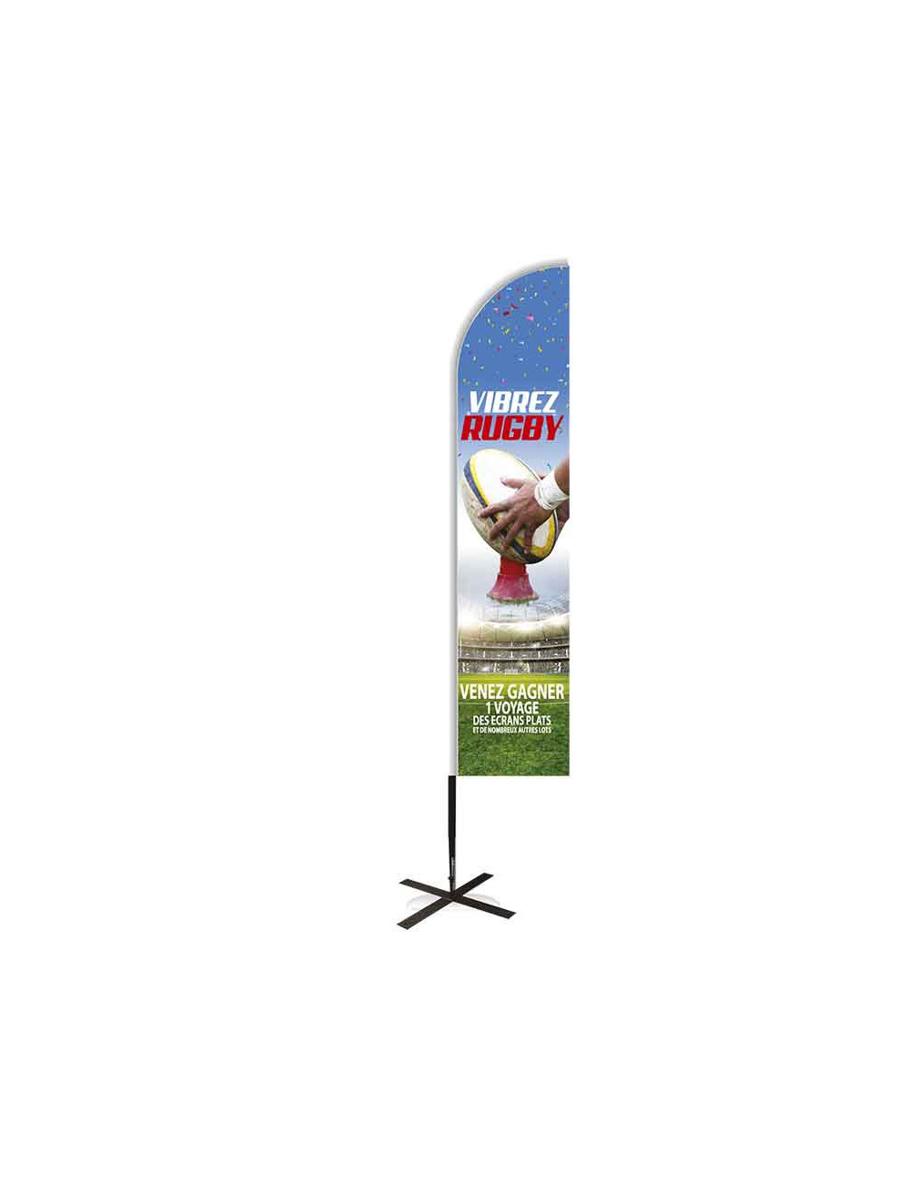 Banderole Display 85x200 Vibrez Rugby