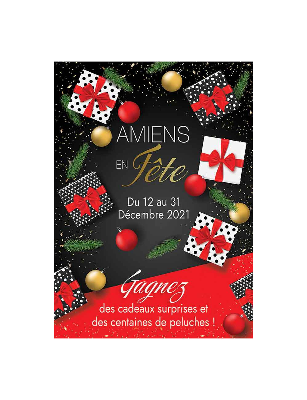 Affiches A2 (42x59,4 cm) Cadeaux Noir et Rouge