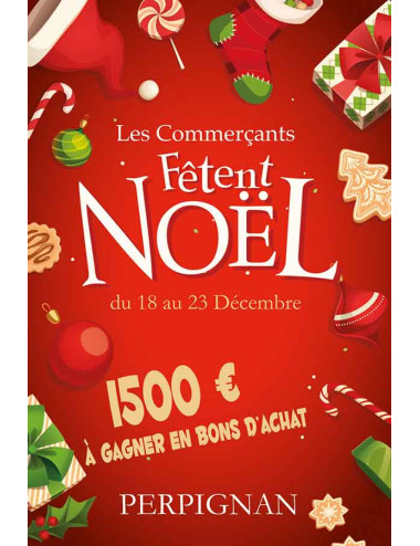 Affiches A2 (42x59,4 cm) Joyeux Noël rouge