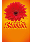 Affiches A3 (30x42 cm) Bonne Fête Maman fleur rouge