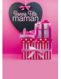 Affiches A2 (42x59,4 cm) Bonne Fête Maman Rose