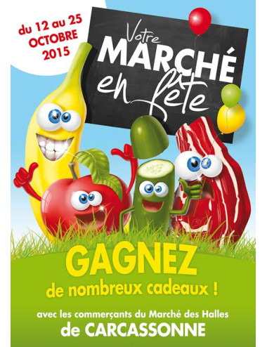 Affiches A2 (42x59,4 cm) Marché en Fête légumes