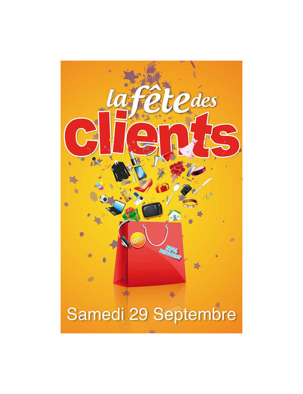 Affiches A3 (30x42 cm) La Fête des clients