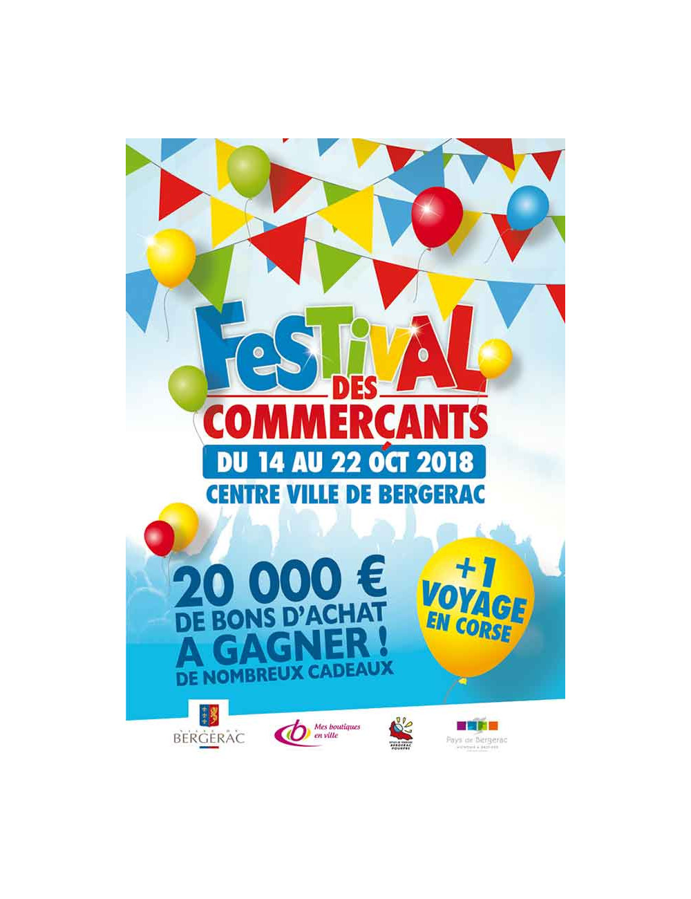 Affiches A2 (42x59,4 cm) Festival des Commerçants