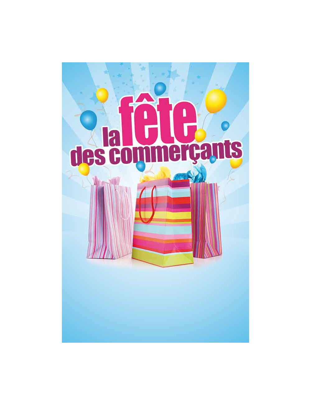 Affiches A3 (30x42 cm) Fête des commerçants