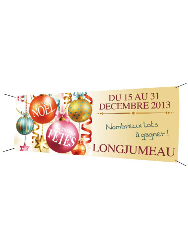 Banderole 200x100 Joyeux Noël Joyeuses fêtes