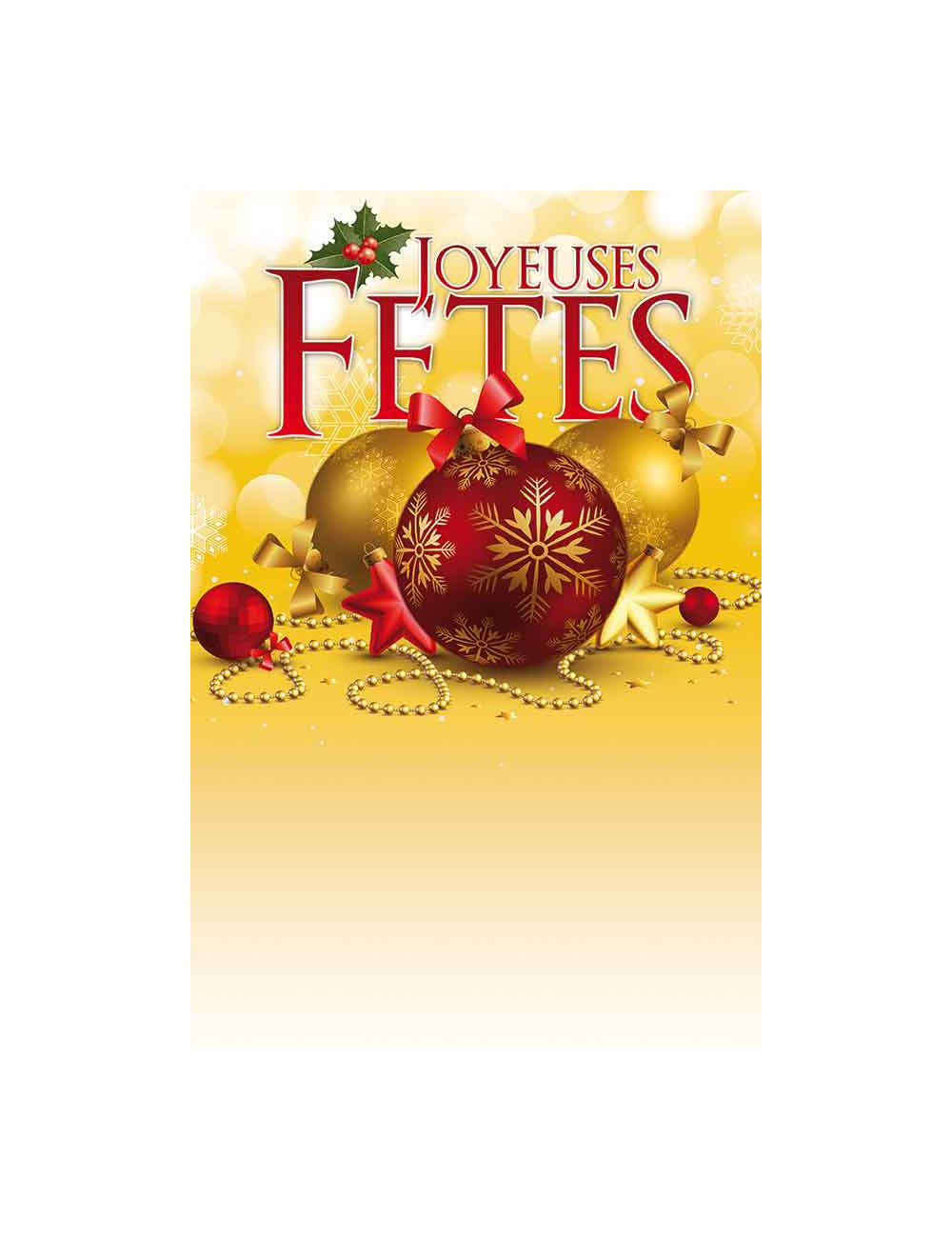 Affiches A2 (42x59,4 cm) Joyeux Noël Joyeuses fêtes