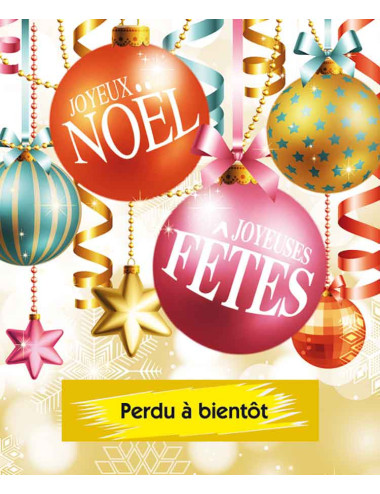 Affiches A3 (30x42 cm) Joyeux Noël Joyeuses fêtes