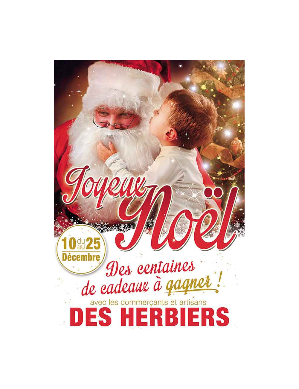 Affiches A2 (42x59,4 cm) Marché de Noël Bleu