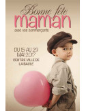 Affiches A2 (42x59,4 cm) Bonne Fête Maman petit garçon