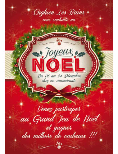 Guirlandes intérieures spécifiques Joyeux Noël Couronne