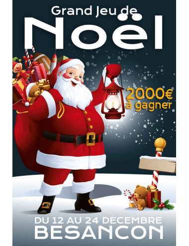 Affiches A2 (42x59,4 cm) Joyeux Noël Grand Jeu