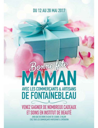 Affiches A3 (30x42 cm) Bonne Fête Maman Cadeau bleu